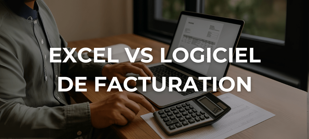 Indépendant travaillant sur une facture à l’aide d’un ordinateur portable et d’une calculatrice sur un bureau